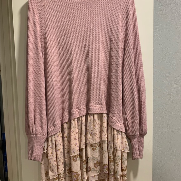 FREE PEOPLE Opposites Attract Floral Mini Sweater Dress - Picture 5 of 11